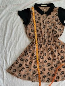 Floral Dress with Collar