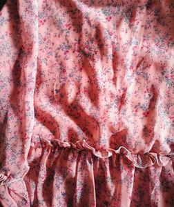 Floral Printed Top Pink