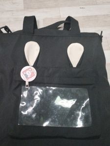 Cute Pinterest Black Tote Bag 💖