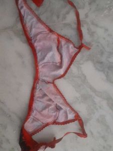 Floral Red Bra