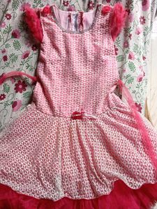 Size 28 Pink Flower Girl Dress