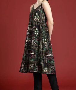 Anouk Black Ethnic Motif Kurta Set