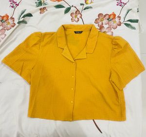 Cute Yellow Crop Top