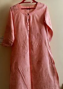 Zudio Pink Floral Kurta
