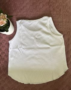 White Cherry Tank Top, Size - 34-35