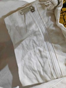 Trendy Ethnic Print Canvas Tote Bag with Rope Hand