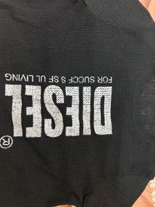 Diesel Black Long Sleeve Top