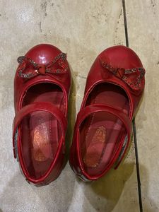 Red Bow Mary Janes