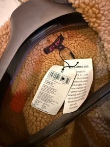 Ginger Tan Cropped Biker Jacket