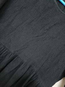 Women A Line Black Dress