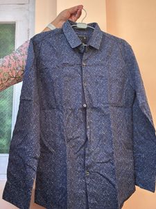 Stylish Blue Patterned Shirt