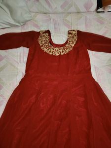 Elegant Maroon Ethnic Gown
