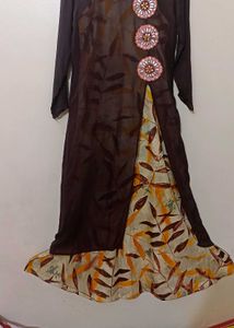 Brown Full Dress - perfect for shadi season
