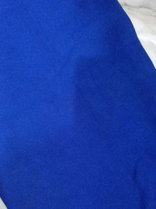 Blue Zipper Mini Skirt