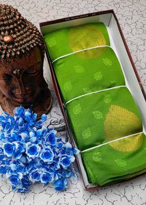 Elegant Blue Silk Blend Saree