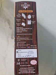24 Herbs Organic Dark Brown Hair Color