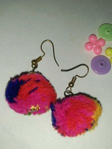 Pom Earrings
