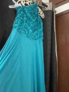 Elegant Teal Maxi Dress