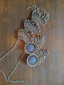 Premium Oxidised Necklace and jhumka set
