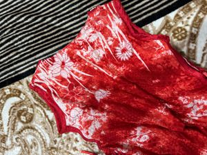 Red Fancy Party Wear Kurta