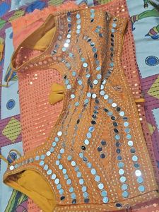 Synthetic Georgette  Saree With Blouse