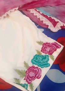 Pakistani Lace work Duppata 3pc suit