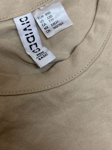 Beige Fitted H&amp;M T-Shirt