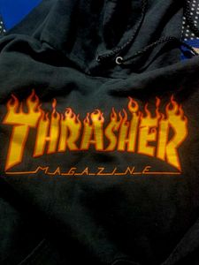 Y2K blazing Thrasher Hoodie