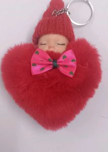Cute Heart Baby Keychain