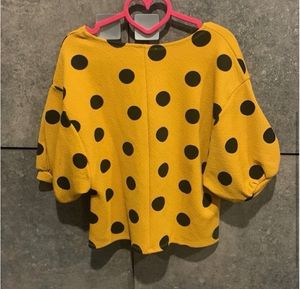 Zara Puff Sleeve Top Size S