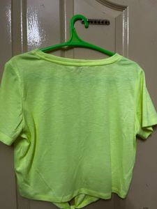 Ginger Radium Green Crop Top