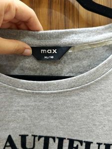 Max Women Grey Sweatshirt