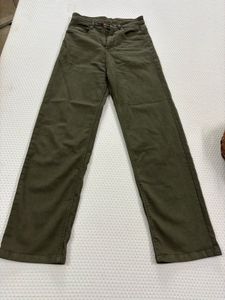 Olive Green Wide Leg Pants