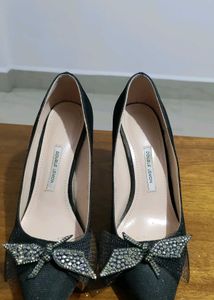 Double Lemon Black Heels