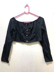 black crop top 34-36