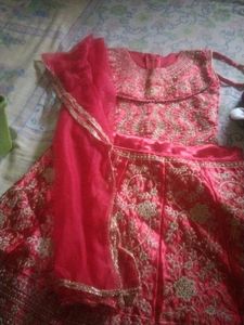 Red Embroidered Lehenga Choli