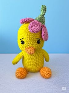 Cute Crochet Chick Toy