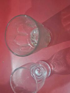 Two Unique Drinking Glasses
