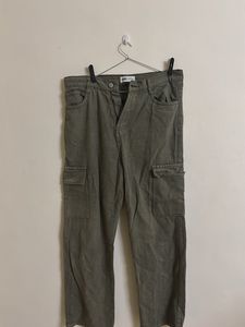 Zara Olive Green Cargo Pants