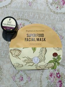 Pilgrim Skincare Duo: Face Cream & Sheet Mask