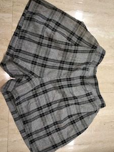 Gray Plaid Shorts