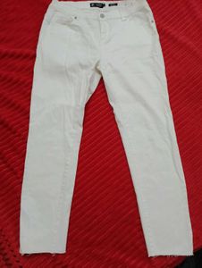 White Regular Fit Denim(New)
