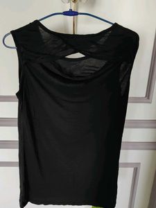 Sequined Black Top