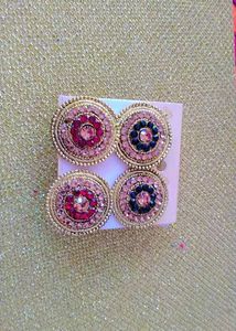 Red And Green Colour Earrings