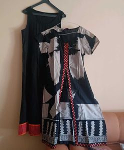 Stylish Black & grey  Kurta with jacket