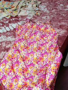 Floral Slit Midi Dress