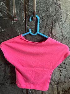Pink Crop Top