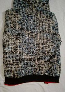 Patterned Hoodie Jacket
