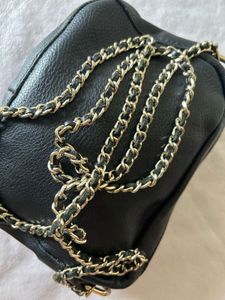 Black Chain Crossbody Bag