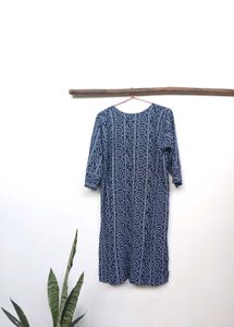 Blue Bandhani Print Kurti